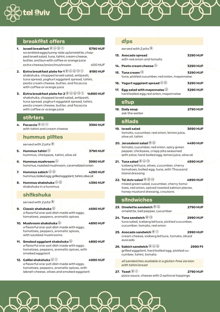 Menu - 1